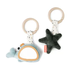 Done by Deer Barnevognskæder & -Legetøj|Cozy Loungers>Aktivitetsophæng 2 stk. - Wally - Blå