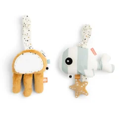 Done by Deer Barnevognskæder & -Legetøj|Cozy Loungers>Aktivitetssæt - Sea friends - Blå/Mustard