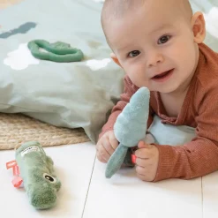 Done by Deer Bideringe Og Rangler|Aktivitetslegetøj>Baby aktivitetslegetøj 3 stk. - Croco - Grøn