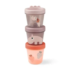 Done by Deer Madopbevaring>Babymad bøtte 3 stk. - Ozzo - Pudder