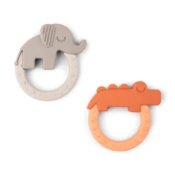 Done by Deer Bideringe Og Rangler>Bidering 2 stk. - Deer friends - Papaya/Sand