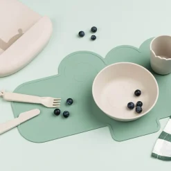 Done by Deer Service|Dækkeservietter>Dækkeserviet i silikone - Croco - Grøn