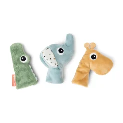 Done by Deer Aktivitetslegetøj>Fingerdukke sæt 3 stk. - Deer friends - Farvemix
