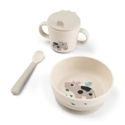 Done by Deer Spisesæt|Service>Foodie første spisesæt m/sugekop Tiny farm Sand