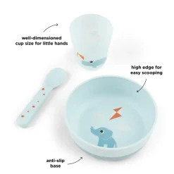 Done by Deer Spisesæt|Service>Foodie første spisesæt Playground - Blå