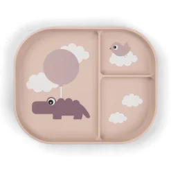 Done by Deer Service>Foodie inddelt tallerken - Happy clouds - Pudder