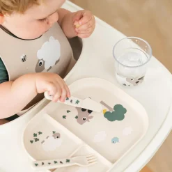 Done by Deer Service>Foodie inddelt tallerken - Tiny farm - Sand