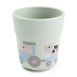 Done by Deer Spisesæt|Service>Foodie spisesæt m/sugekop Tiny farm Grøn