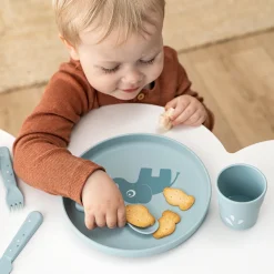 Done by Deer Spisesæt|Service>Foodie tallerken sæt - Elphee - Blå