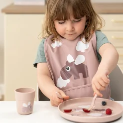 Done by Deer Spisesæt|Service>Foodie tallerken sæt - Happy Clouds - Pudder