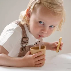 Done by Deer Service>Kiddish mini kop - Croco - Mustard