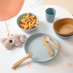 Done by Deer Service>Kiddish mini kop - Croco - Blå