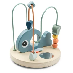 Done by Deer Trælegetøj|Aktivitetslegetøj>Kuglelabyrint - Wally - Blå