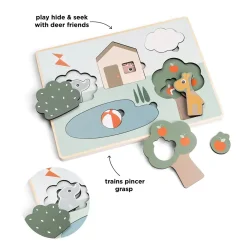 Done by Deer Trælegetøj|Bøger & Puslespil>Lagpuslespil - Deer friends - Farvemix