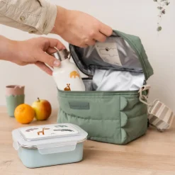 Done by Deer Madkasser>Madkasse i rustfrit stål - Deer friends - Blå