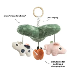 Done by Deer Aktivitetslegetøj>Musik mobile - Tiny farm - Farvemix