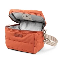 Done by Deer Varmt & Koldt|Børnetasker>Quiltet termo taske - Croco - Papaya