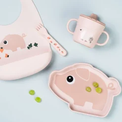 Done by Deer Service>Silicone Stick&Stay tallerken - Pigee - Pudder