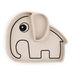 Done by Deer Service>Silicone Stick&Stay tallerken - Elphee - Sand