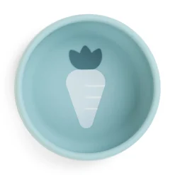 Done by Deer Spisesæt>Silikone første spisesæt - Blå