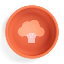 Done by Deer Spisesæt>Silikone første spisesæt - Papaya