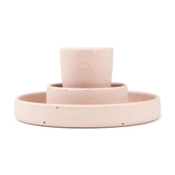 Done by Deer Spisesæt>Silikone spisesæt - Confetti - Pudder