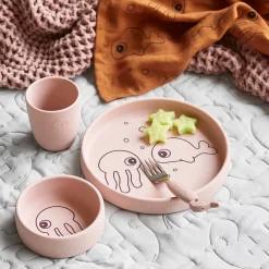 Done by Deer Spisesæt>Silikone spisesæt - Sea friends - Pudder