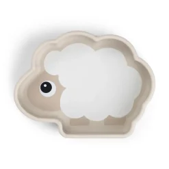 Done by Deer Service>Silikone Stick & Stay skål - Sheepy - Sand