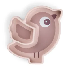 Done by Deer Service>Silikone Stick&Stay snacktallerken - Birdee - Pudder