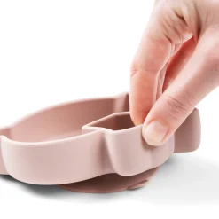 Done by Deer Service>Silikone Stick&Stay snacktallerken - Birdee - Pudder