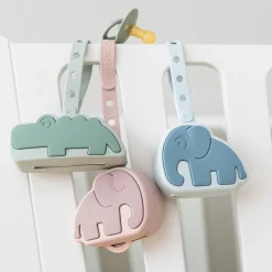 Done by Deer Sutteholdere>Silikone sutteholder - Croco - Grøn