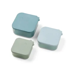 Done by Deer Snack Tid|Madopbevaring>Snack boks sæt 3 stk. - Deer friends - Blå