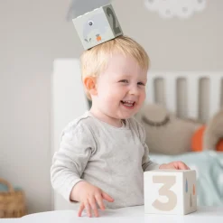 Done by Deer Aktivitetslegetøj>Stableklodser 5 stk. - Deer friends - Farvemix