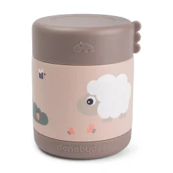 Done by Deer Varmt & Koldt|Madopbevaring>Termo madbeholder Tiny farm 300 ml Pudder