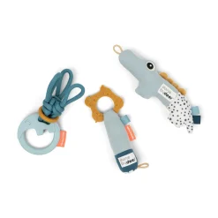 Done by Deer Bideringe Og Rangler>Tiny Toys gavesæt - Deer friends - Blå