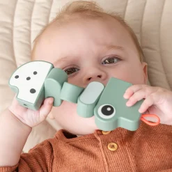 Done by Deer Trælegetøj|Aktivitetslegetøj>Tvist & drej legetøj - Croco - Grøn